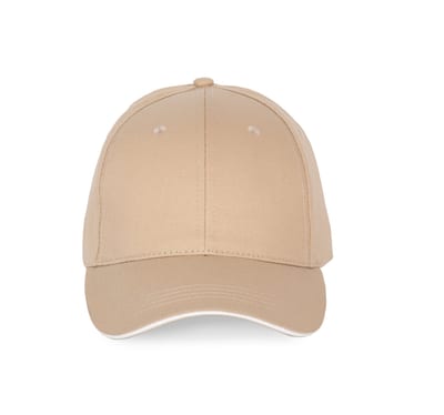6-Panel-Kappe mit Kontrast-Sandwichschirm