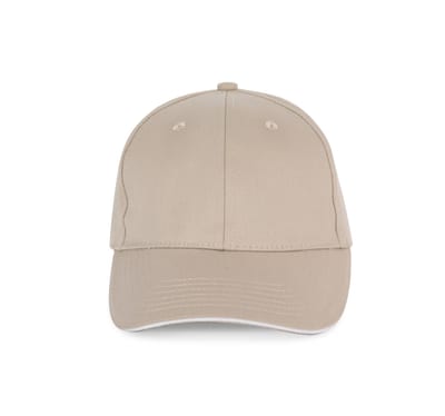 6-Panel-Kappe mit Kontrast-Sandwichschirm