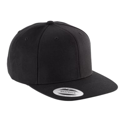6-Panel-Kappe, flacher Schirm