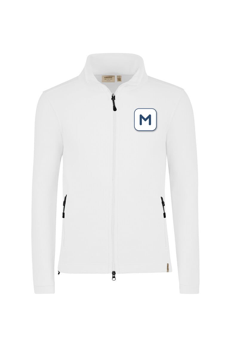 Fleecejacke ECO mit Musterfirma-Logo