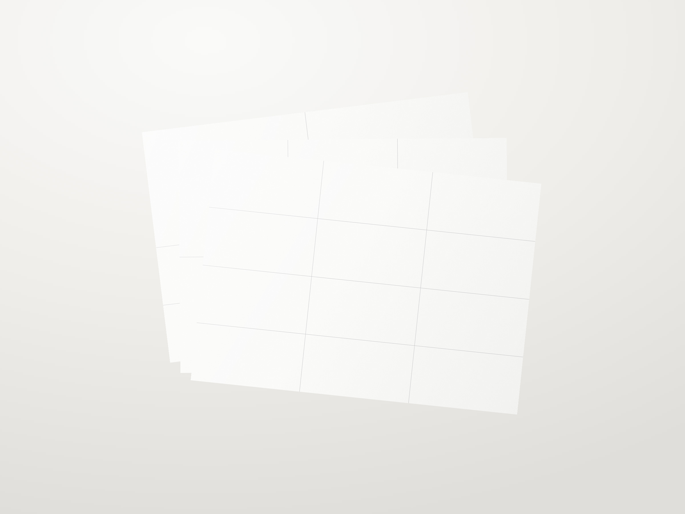 Mehrere Stickerbögen übereinander